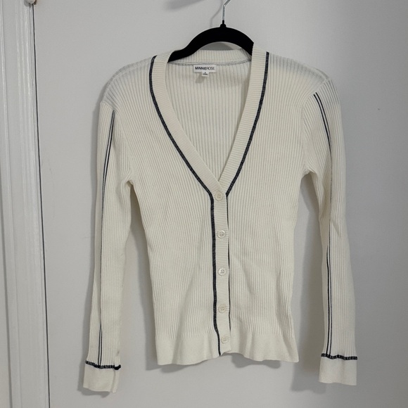 Minnie Rose Sweaters - Cream Cardigan Sweater
